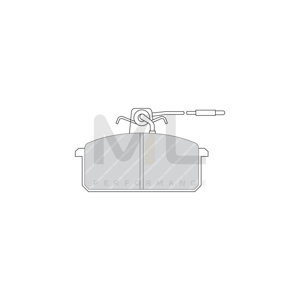 Ferodo Premier Fdb951 Brake Pad Set Incl. Wear Warning Contact, With Brake Caliper Screws | ML Performance Car Parts