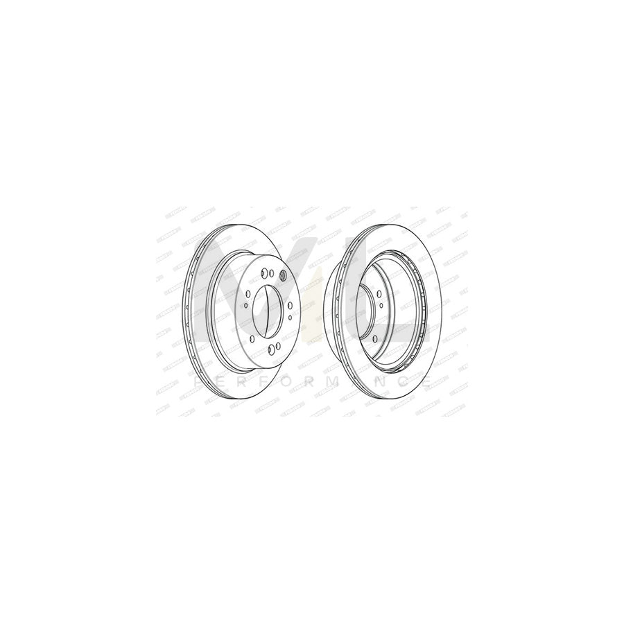 FERODO PREMIER DDF2285C Brake Disc for KIA Sorento I (JC) Vented, Coated, with bolts/screws | ML Performance Car Parts