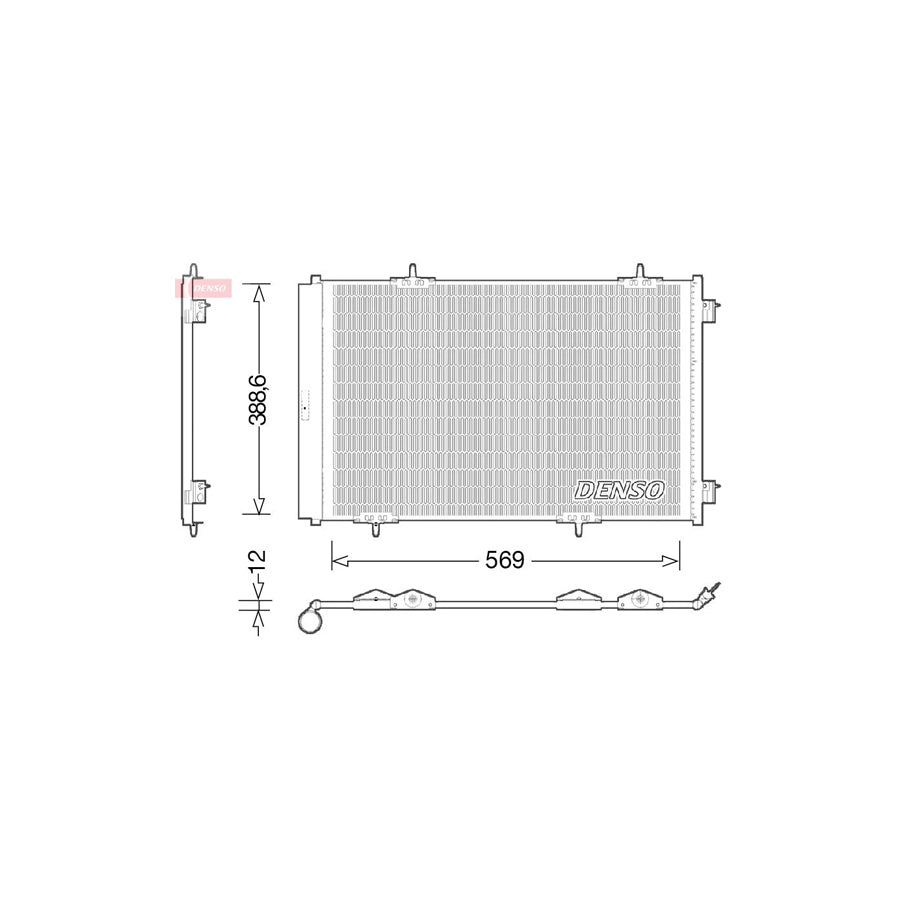 DENSO DCN21030 Air Conditioning Condenser