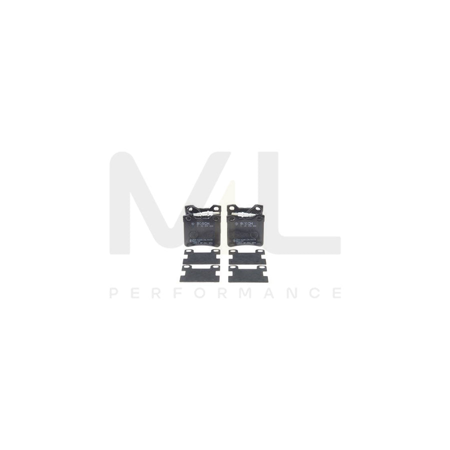 Bosch 0986494000 Brake Pad Set With Integrated Wear Sensor, With Anti-Squeak Plate BP106 | ML Performance Car Parts