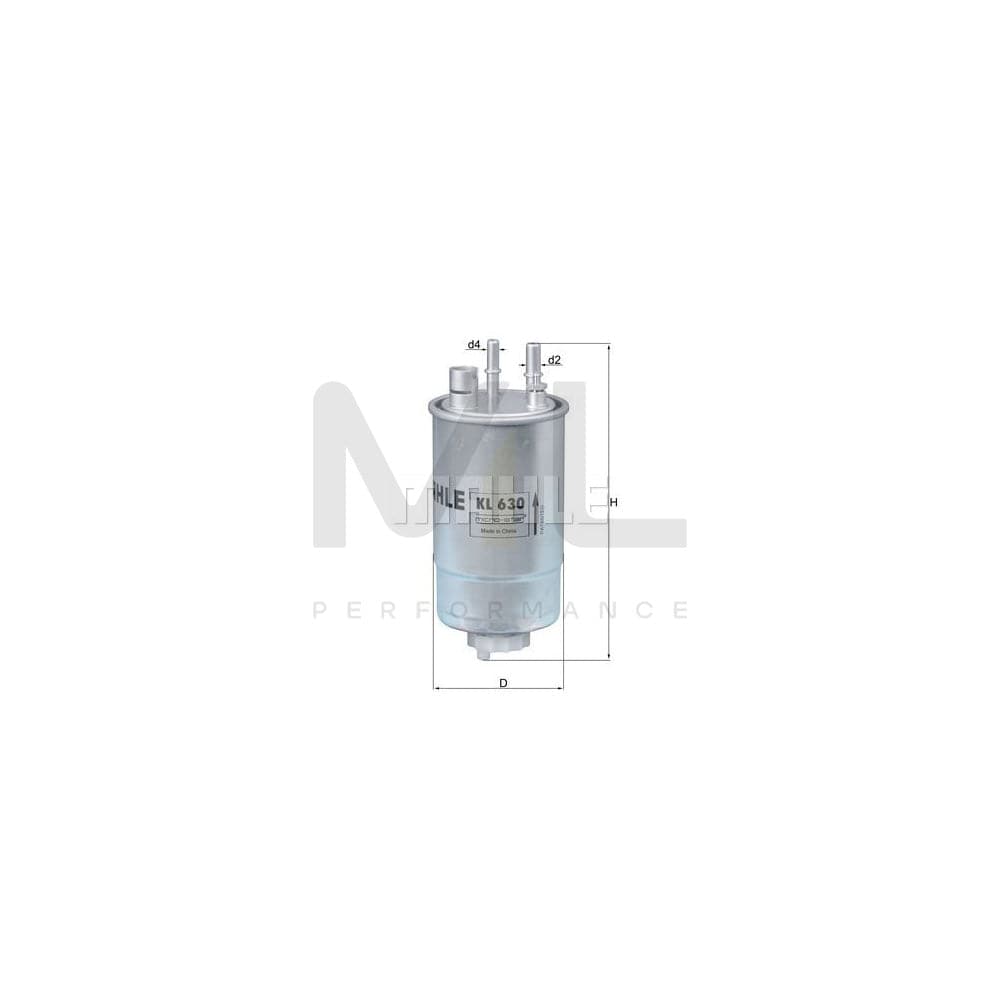 MAHLE ORIGINAL KX 266D Fuel filter for CHRYSLER Voyager IV (RG, RS) Filter Insert | ML Performance Car Parts