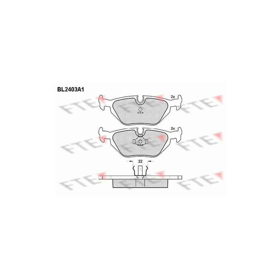 FTE Bl2403A1 Brake Pad Set