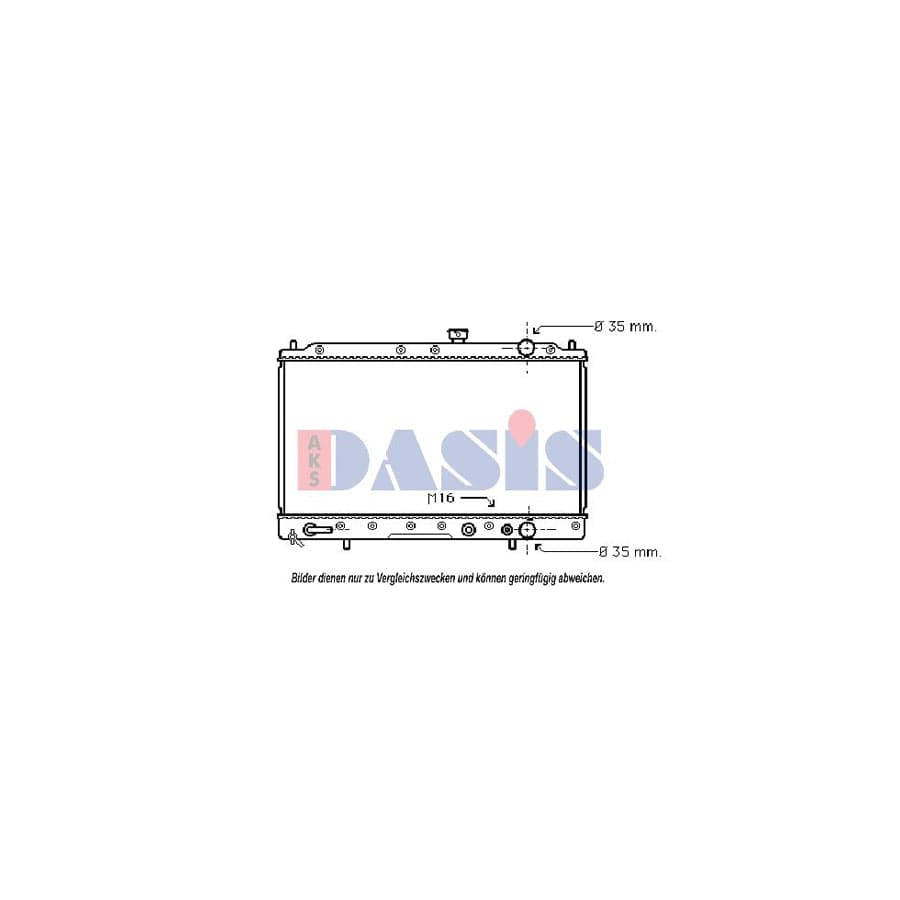 AKS Dasis 141240N Engine Radiator