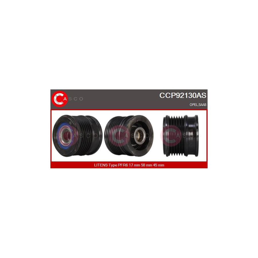 Casco Ccp92130As Pulley, Alternator