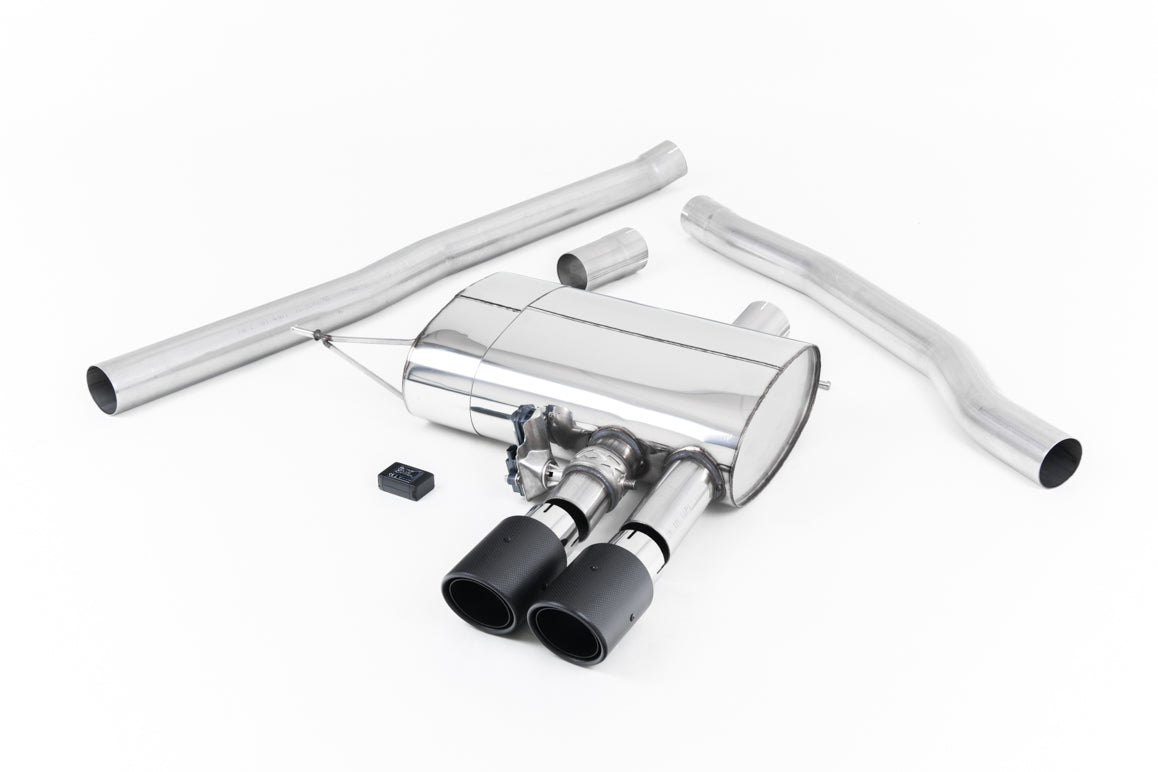 MillTek SSXM440 Mini F56 Cooper S ValveSonic Non-Resonated Cat-Back with Carbon Fibre Tips