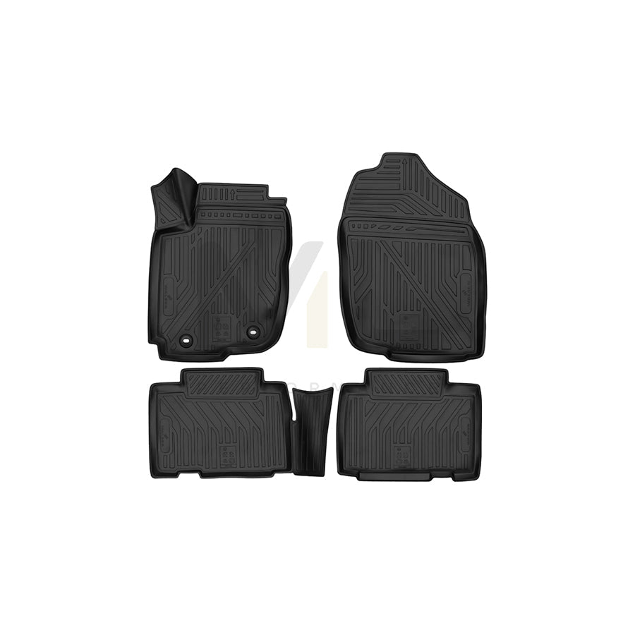 WALSER Tailored, XTR 75128 Floor mat set Elastomer, Front and Rear
