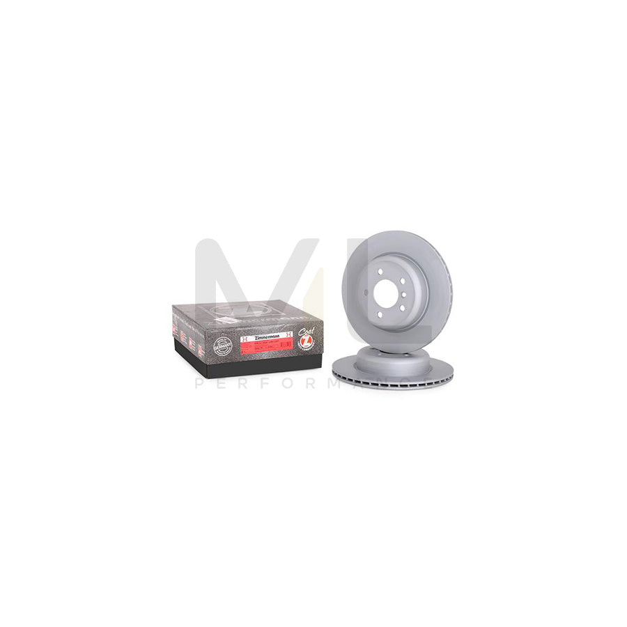 ZIMMERMANN COAT Z 150.3484.20 Brake Disc for BMW 5 Series Internally Vented, Coated, High-carbon  - 1 piece