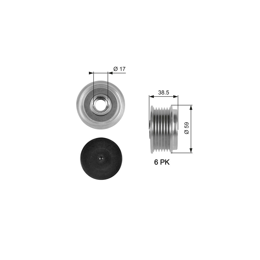 Gates OAP7063 Alternator Freewheel Clutch