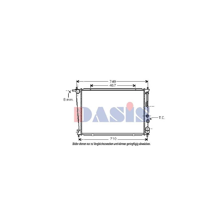AKS Dasis 560008N Engine Radiator