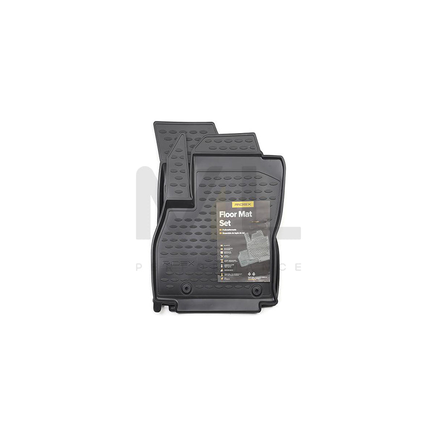RIDEX Tailored 215A0013 Floor mat set Elastomer, Front, Quantity: 2, Black