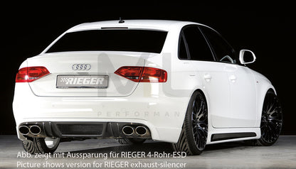Rieger 00099071 Audi B8 B81 A4 Rear Diffuser 2 | ML Performance UK Car Parts