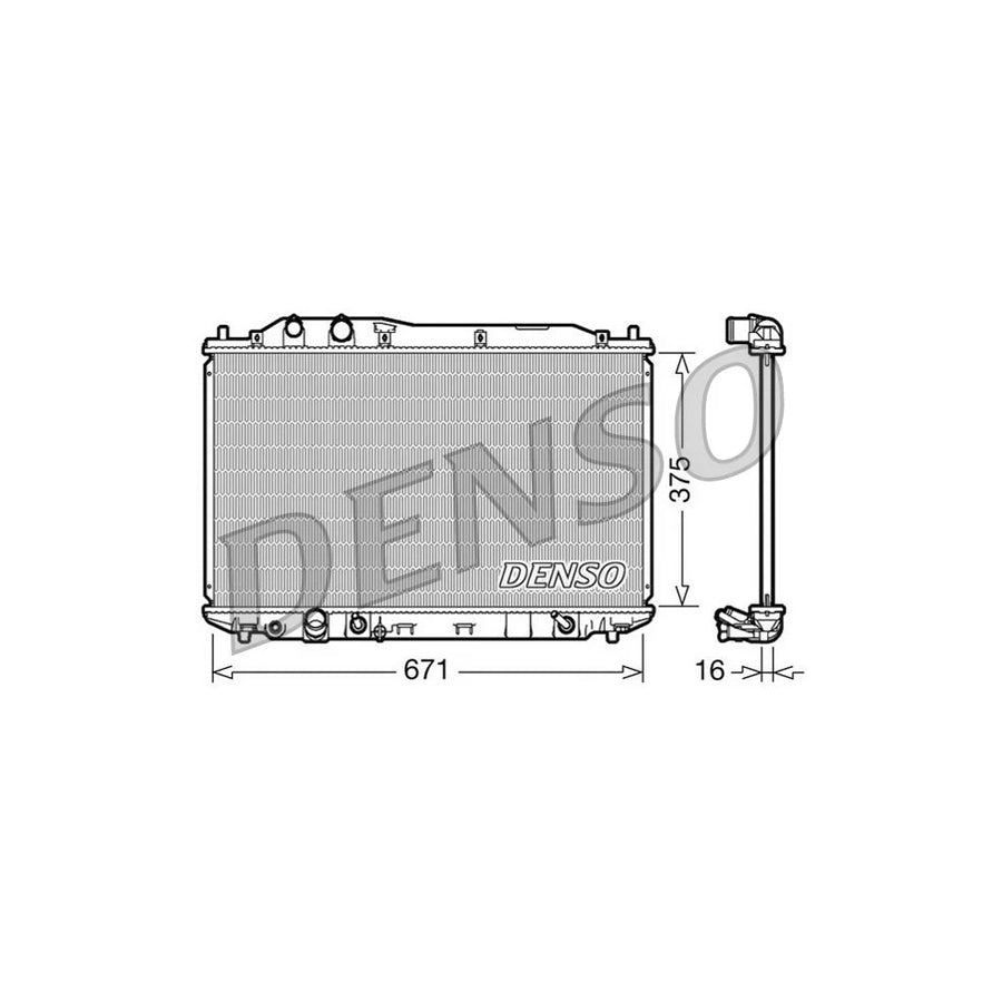 DENSO DRM40018 Engine Radiator for Honda CIVIC