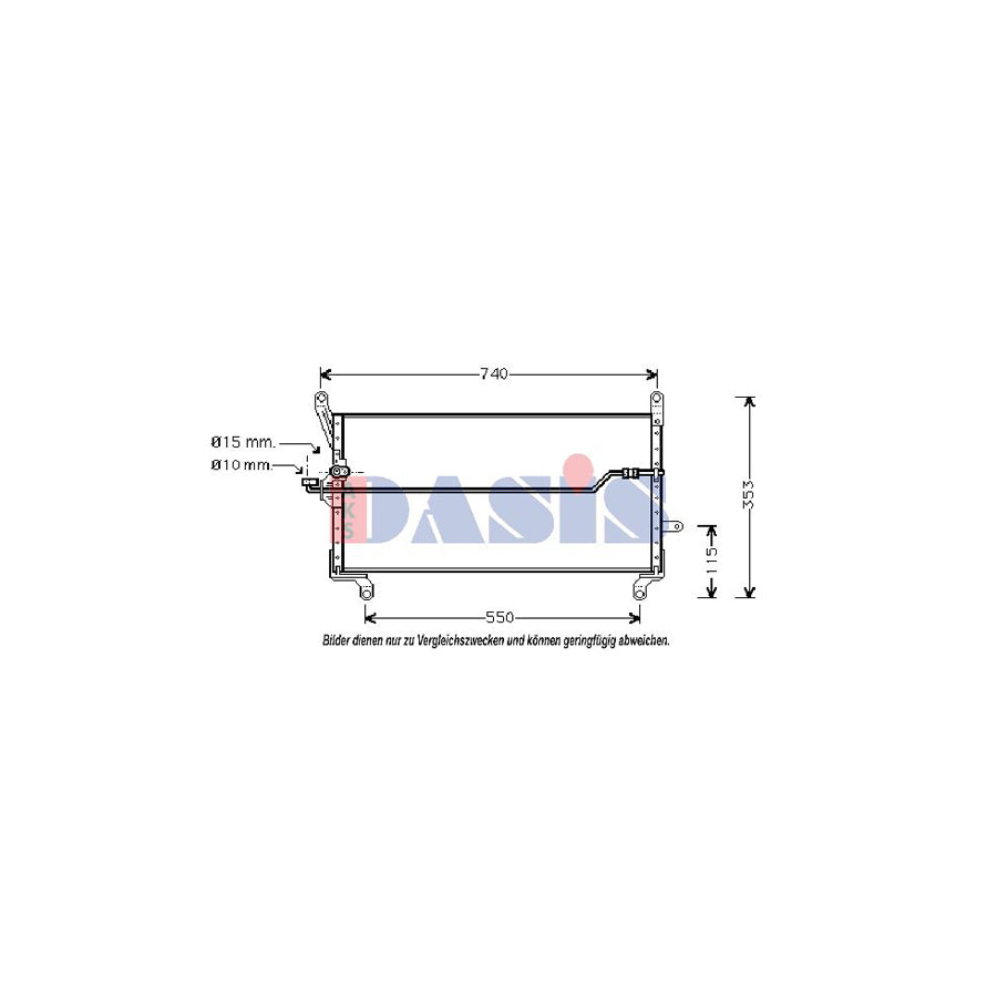 AKS Dasis 082140N Air Conditioning Condenser for Fiat Punto I Hatchback (176)