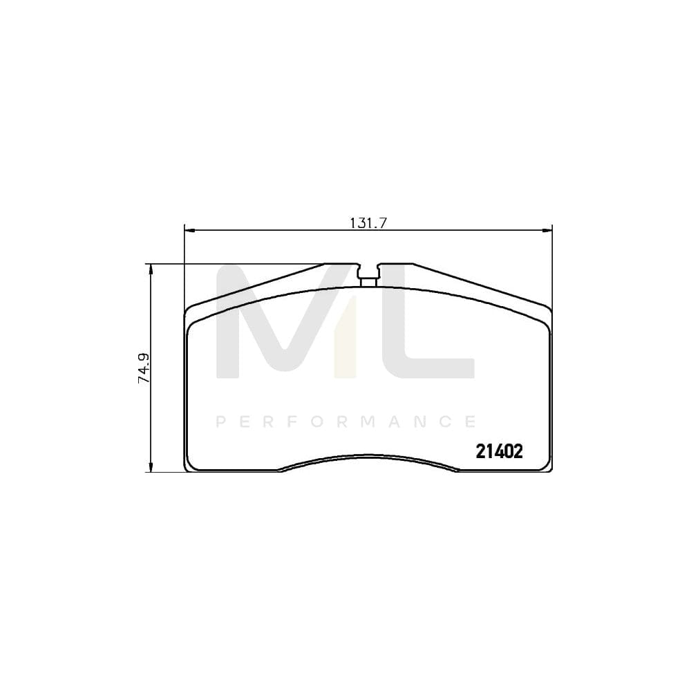 Hella 8DB 355 018-301 Brake Pad Set Prepared For Wear Indicator