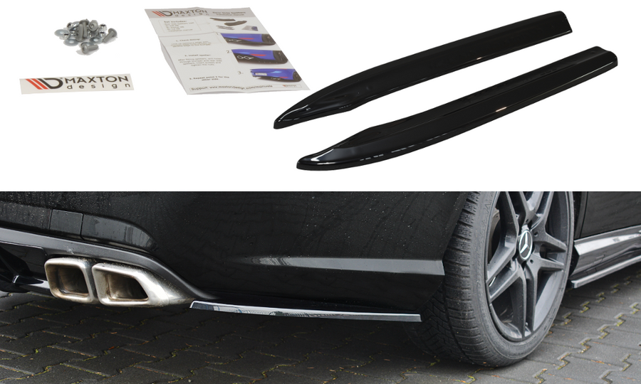 Maxton Design ME-E-212-AMG-RSD1T Rear Side Splitters Mercedes Benz E63 AMG W212 | ML Performance UK Car Parts