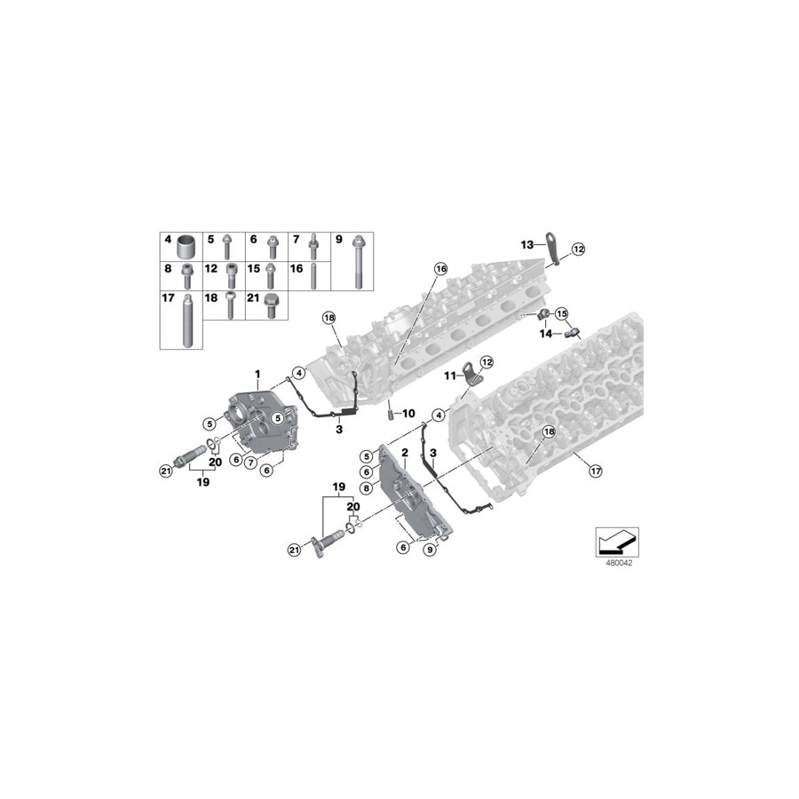 Genuine BMW 11148699006 G12 Timing Case Cover, Top Zyl. 1-6 (Inc. M760iX & M760LiX) | ML Performance US Car Parts