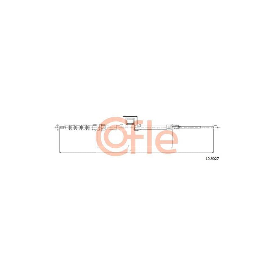 Cofle 92.10.9027 Hand Brake Cable for Skoda Octavia III Hatchback (5E3, Nl3, Nr3)