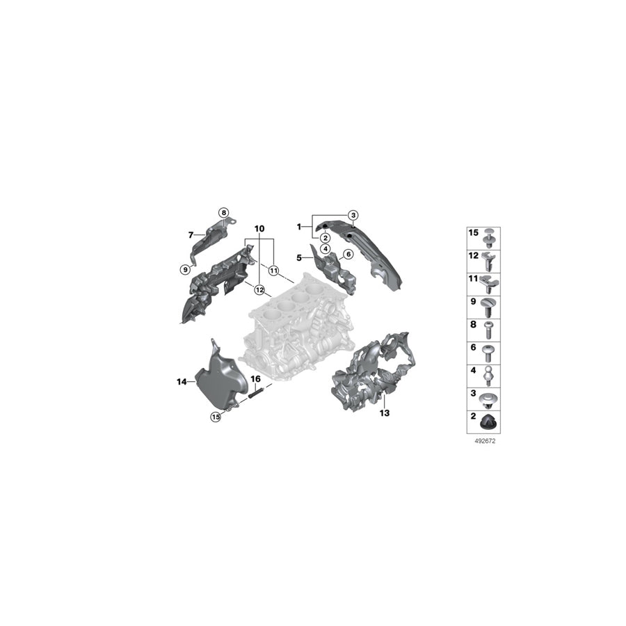 Genuine BMW 11148666847 G20 G06 G31 Foam Rubber Sound Deadening, Right (Inc. X3 20iX, Z4 20i & X4 20iX) | ML Performance US Car Parts