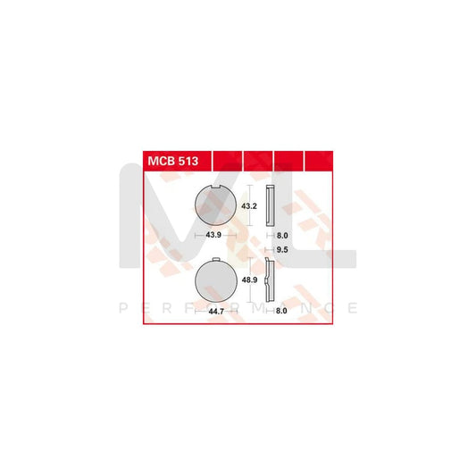 TRW Organic Allround Mcb513 Brake Pad Set | ML Performance Car Parts