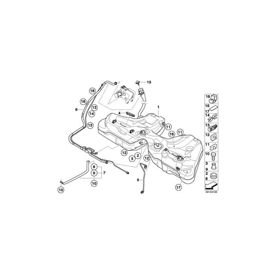 Genuine BMW 16116762603 E64 E63 Vent Pipes (Inc. 645Ci, 650i & M6) | ML Performance US Car Parts
