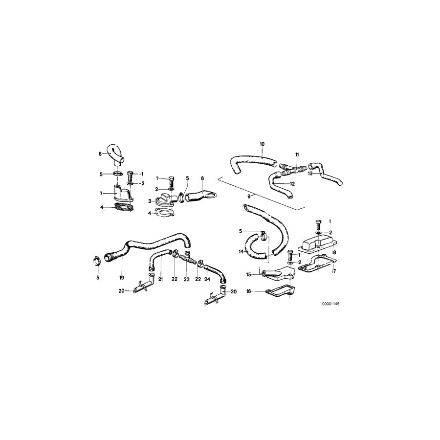 Genuine BMW 11151265039 Hose (Inc. R 75 ) | ML Performance US Car Parts