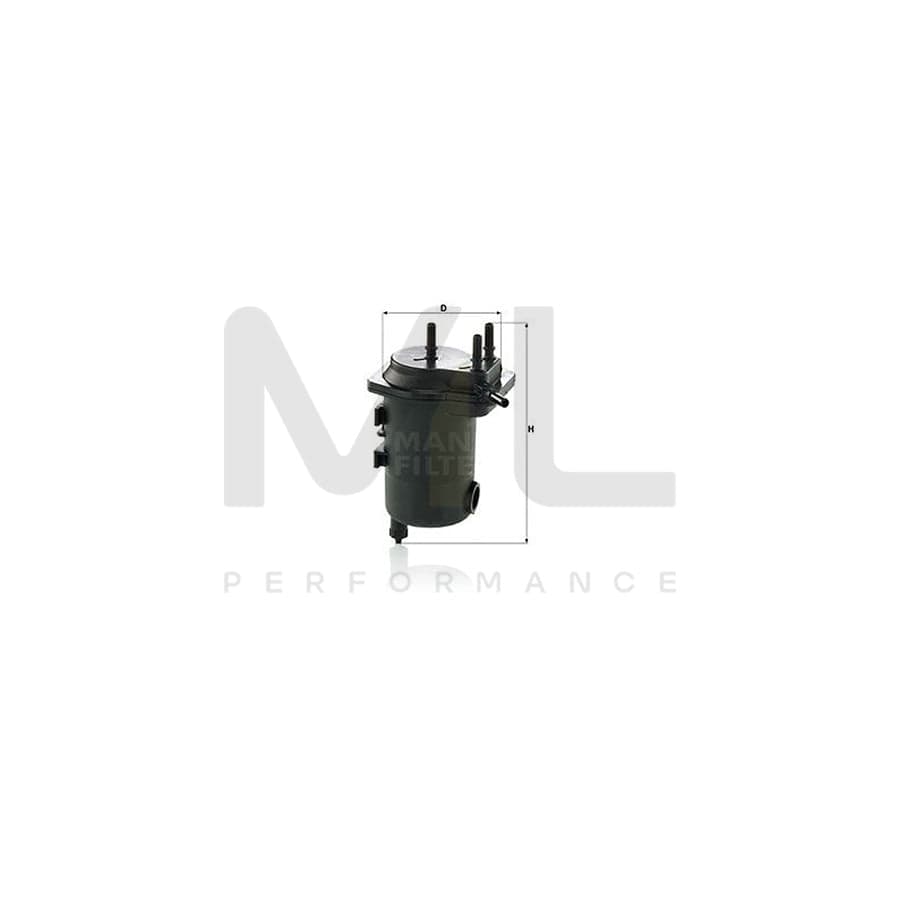MANN-FILTER WK 939/12 x Fuel filter with seal