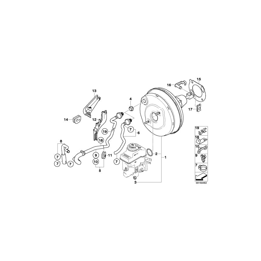 Genuine BMW 11667610753 E65 E67 E66 Vacuum Pipe (Inc. 760Li, 760LiS & 760i) | ML Performance UK Car Parts