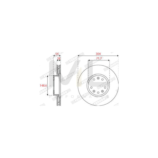 FERODO DDF2782C Brake Disc Vented | ML Performance Car Parts