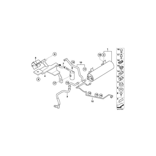 Genuine BMW 16116757507 E46 Holder (Inc. 325Ci & 325i) | ML Performance US Car Parts