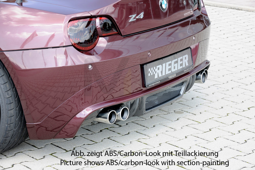 Rieger 00050510 BMW Z4 E85 Rear Diffuser 4 | ML Performance UK Car Parts