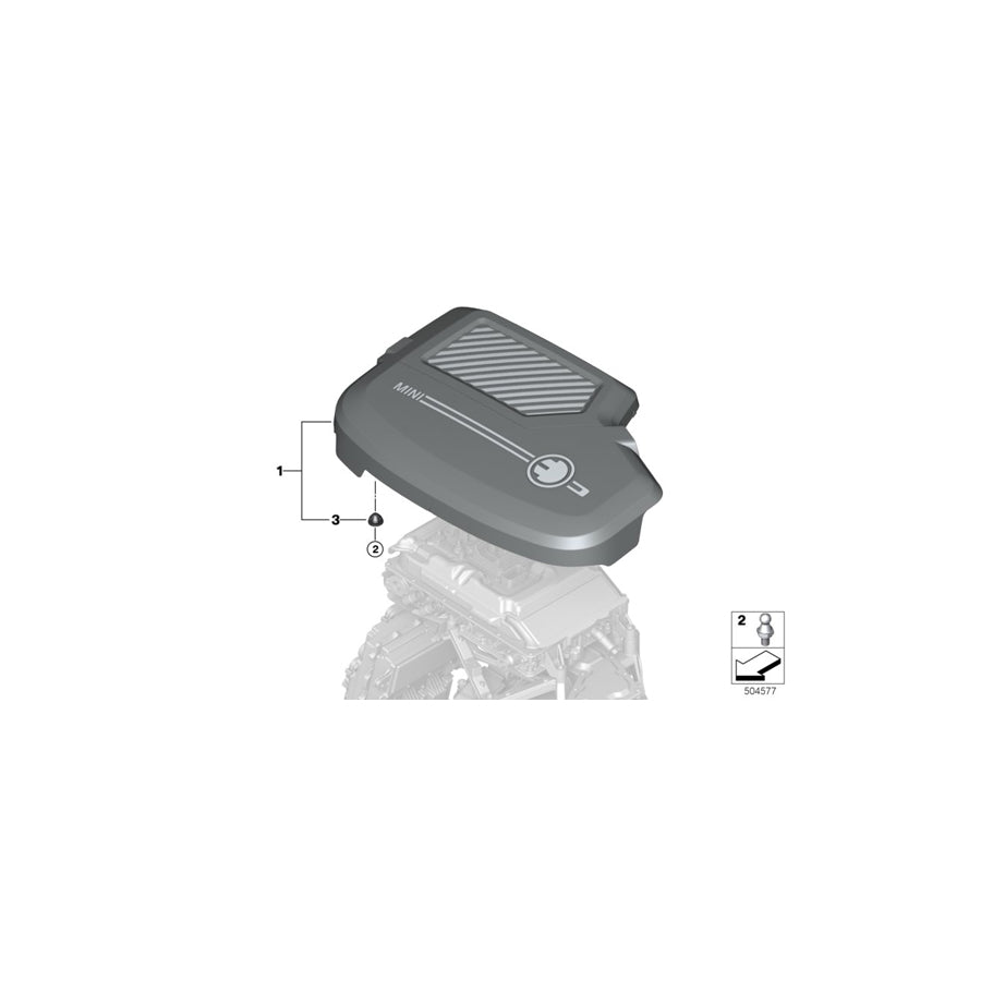 Genuine BMW 11149846076 F56 Ball Pin (Inc. Cooper SE) | ML Performance UK Car Parts