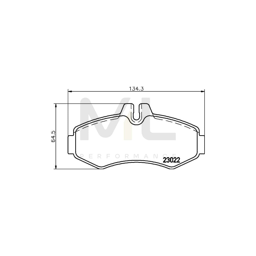 Hella 8DB 355 008-631 Brake Pad Set Prepared For Wear Indicator