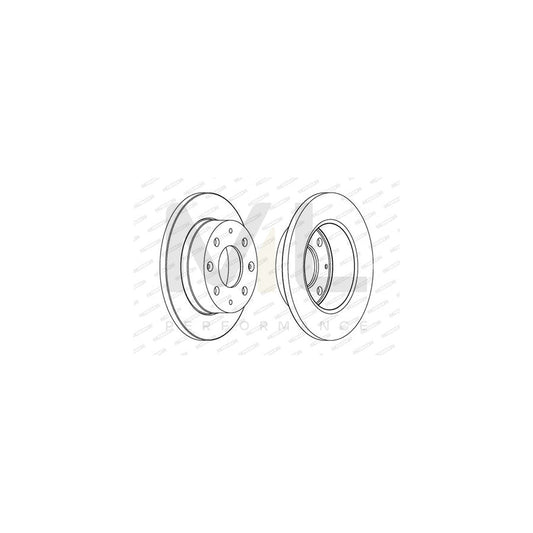 FERODO PREMIER DDF106 Brake Disc Solid, with bolts/screws | ML Performance Car Parts