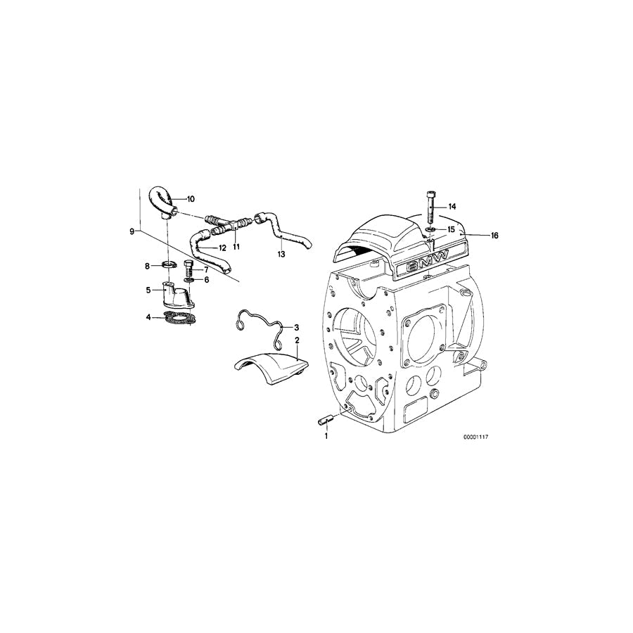 Genuine BMW 11151335734 Vent Hose (Inc. R65 & R 75 ) | ML Performance US Car Parts
