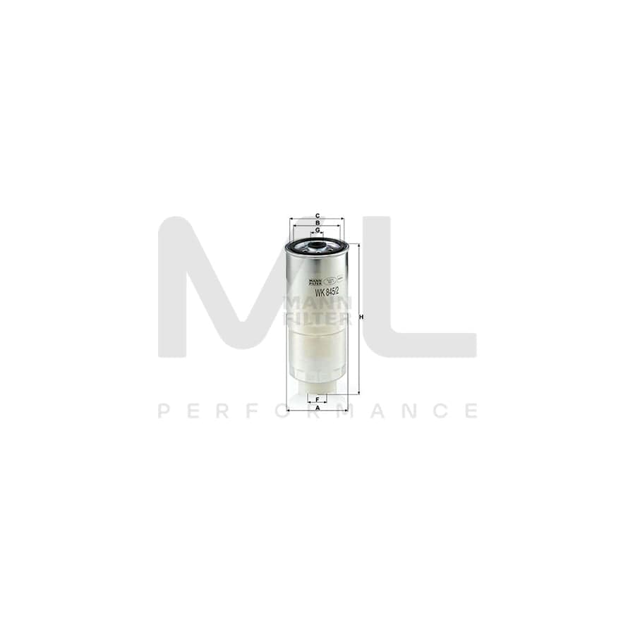 MANN-FILTER WK 845/2 Fuel filter for AUDI 100 Spin-on Filter