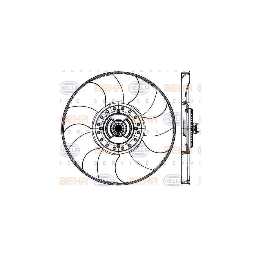 Hella 8MV 376 906-731 Fan, Radiator