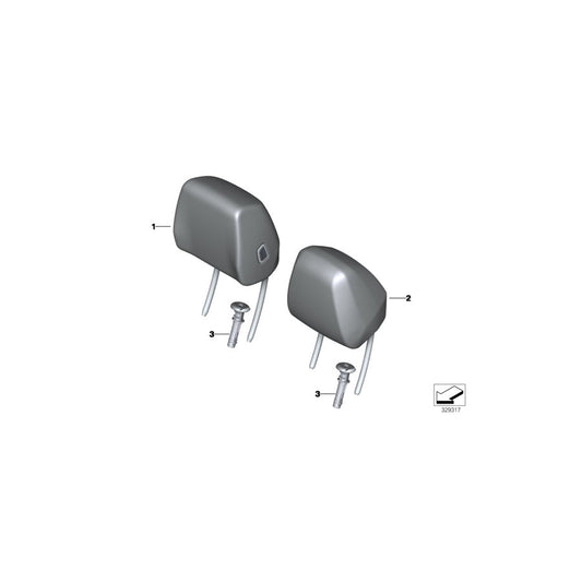 Genuine BMW 52107358216 Guide, Headrest SCHWARZ (Inc. 425d, 440iX & 435iX) | ML Performance US