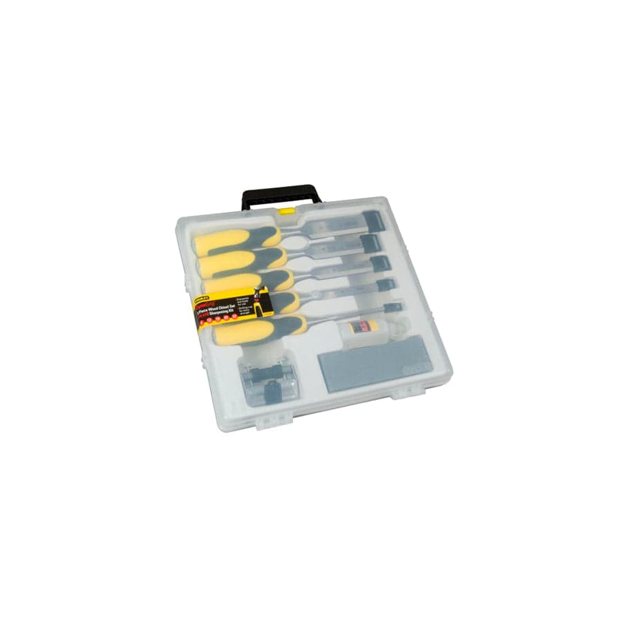 STANLEY® STA516421 DYNAGRIP Chisel with Strike Cap Set, 5 Piece + Accessories