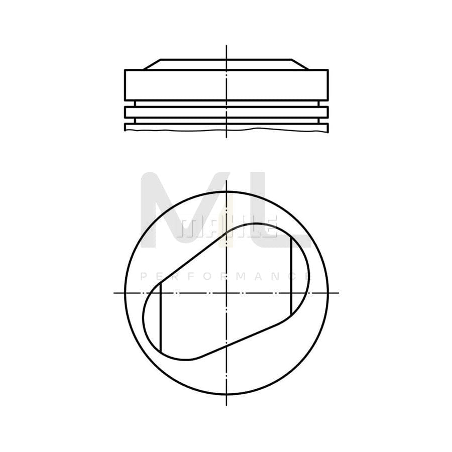 MAHLE ORIGINAL 081 94 01 Piston 89,25 mm, without cooling duct | ML Performance Car Parts
