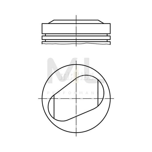 MAHLE ORIGINAL 081 94 01 Piston 89,25 mm, without cooling duct | ML Performance Car Parts