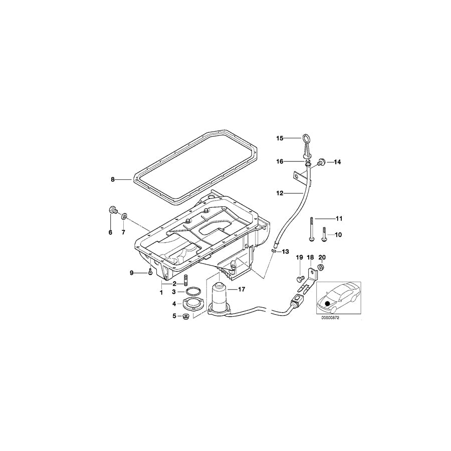 Genuine BMW 11432247035 E36 Guide Tube (Inc. 318tds) | ML Performance US Car Parts