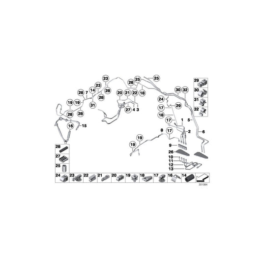 Genuine BMW 34322284213 F12 F06 Pipe M12/M12 (Inc. M5 & M6) | ML Performance US Car Parts