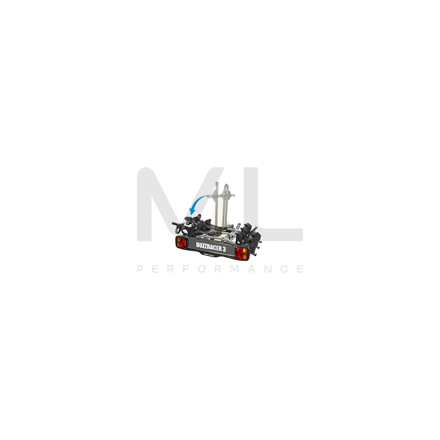BUZZ RACK BUZZRACER 3 5984 Rear mounted bike rack towbar mounted, Trailer Hitch, 15.7kg, 20kg