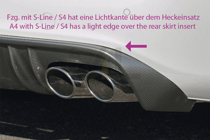 Rieger 00099082 Audi B8 B81 A4 Rear Diffuser 8 | ML Performance UK Car Parts