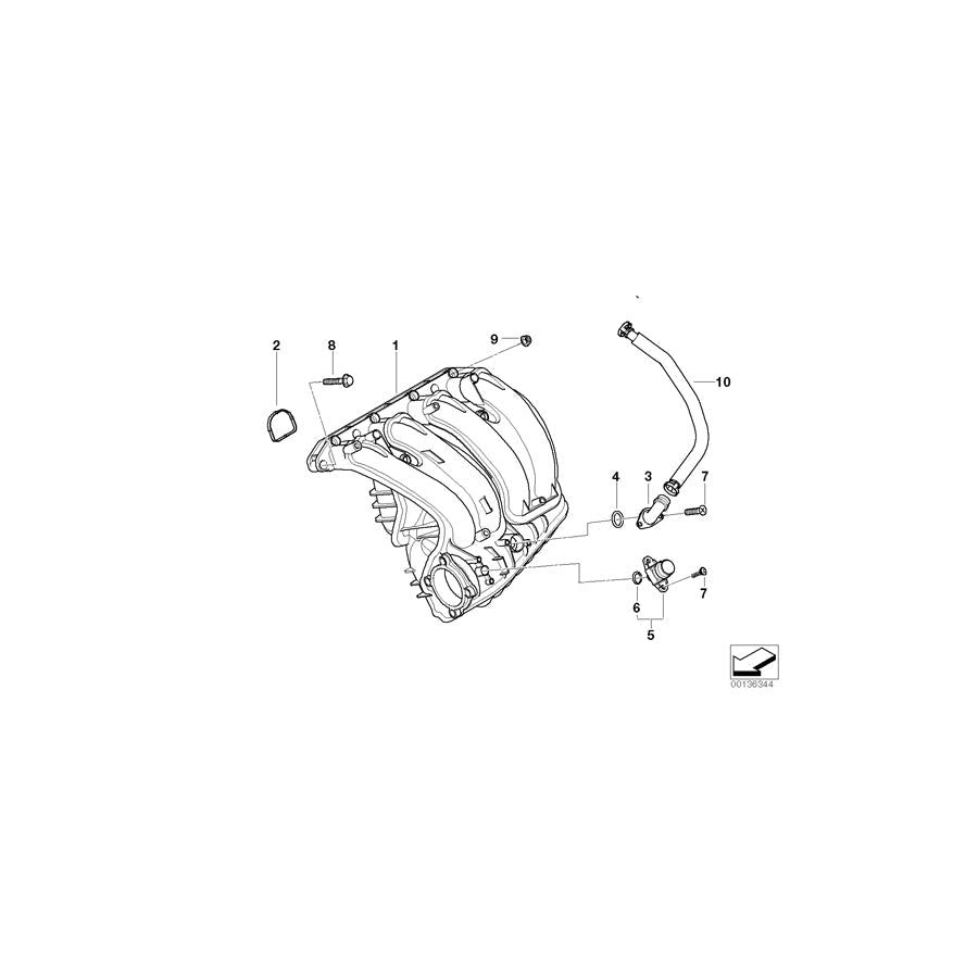 Genuine BMW 11157526645 E87 E90 Vent Hose (Inc. 116i & 316i) | ML Performance US Car Parts