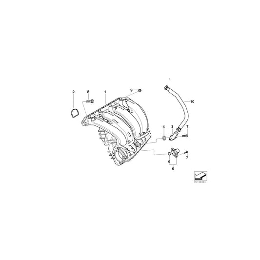 Genuine BMW 11157526645 E87 E90 Vent Hose (Inc. 116i & 316i) | ML Performance US Car Parts