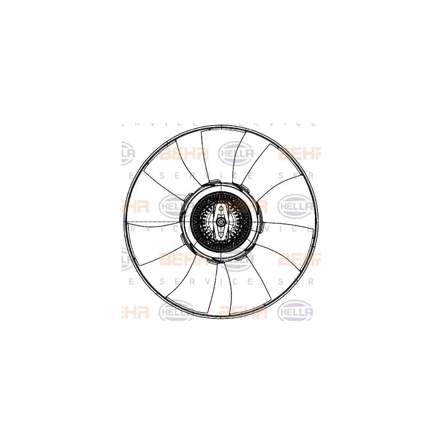 Hella 8MV 376 907-091 Fan, Radiator