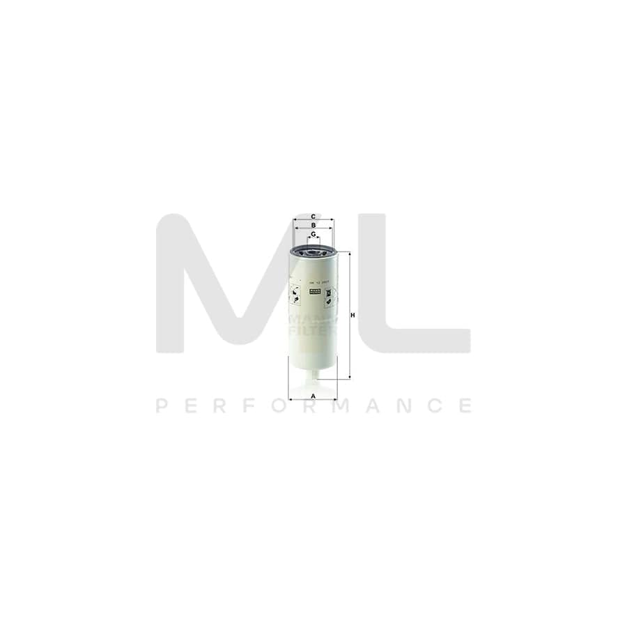MANN-FILTER WK 12 290/1 Fuel filter Spin-on Filter