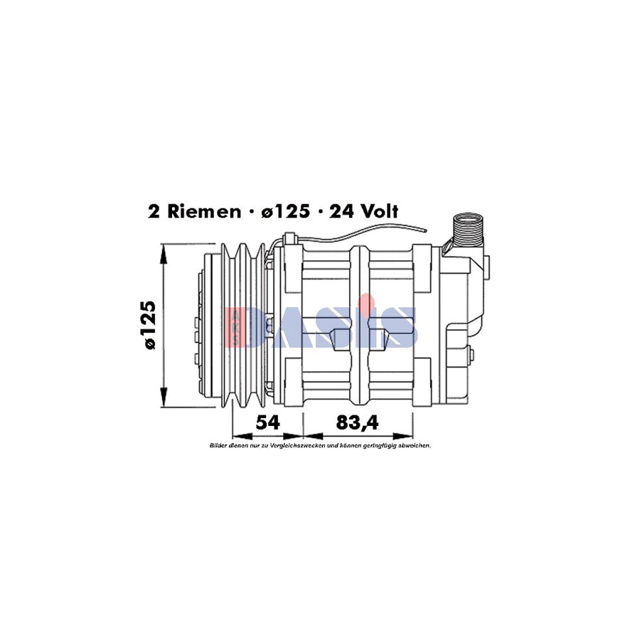 AKS Dasis 858394N Compressor, Air Conditioning