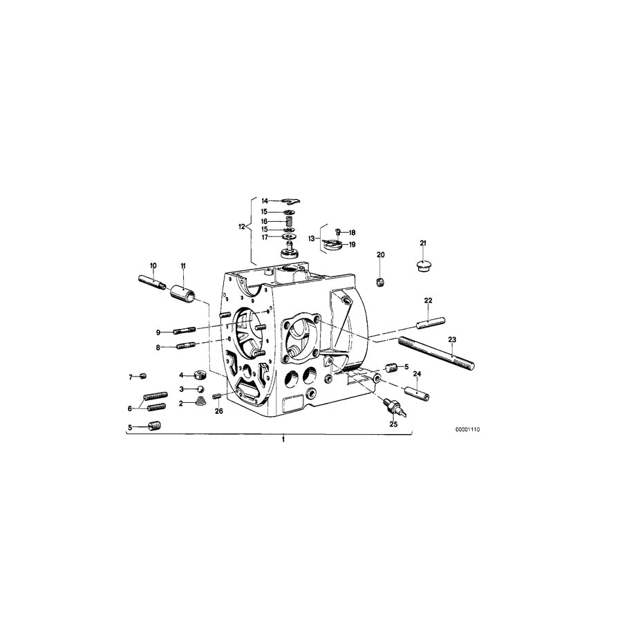Genuine BMW 11111335107 Stud Bolt M10X269 (Inc. R65, R 80 G/S & R65LS) | ML Performance US Car Parts